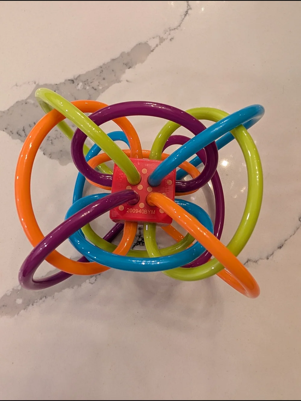 Manhattan Baby Teether & Sensory Toy - Purple, Blue, Green, Orange